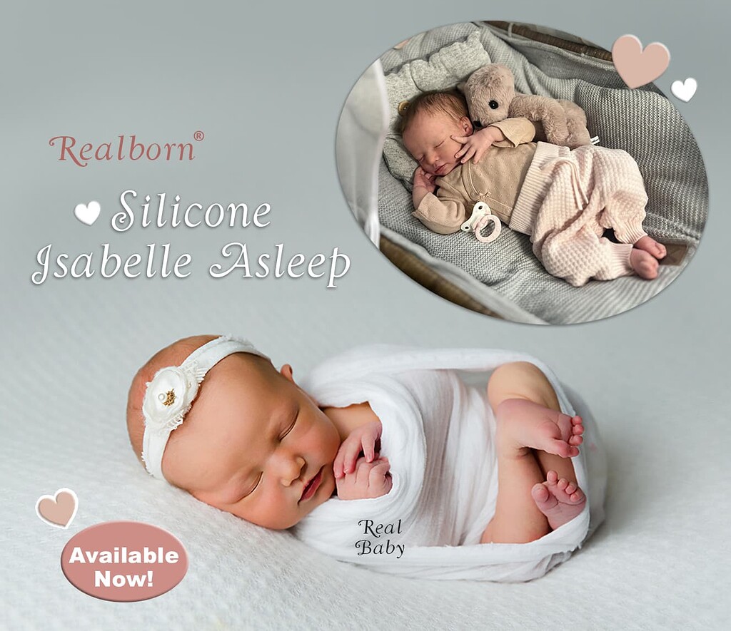 Realborn® SILICONE Isabelle Sleeping (19 Reborn Doll Kit)